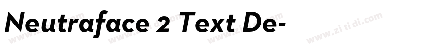 Neutraface 2 Text De字体转换 Neutraface 2 Text De字体转换